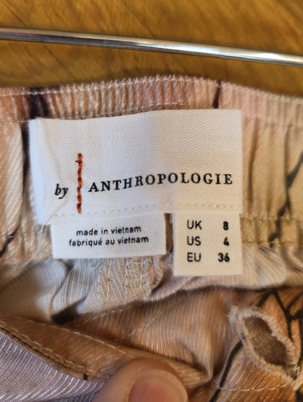 Anthropologie Floral Wide Leg Pants | Size 6 | Boho Cargo Utility Pants - Picture 11 of 13